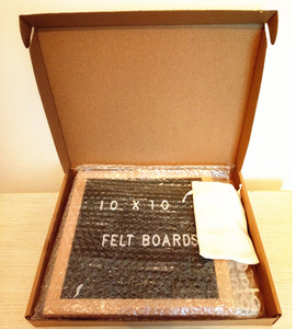 Precio de fábrica personalizable 10X10 marco de madera de roble tablero de letras de fieltro letras de plástico fuerte antiviento para decoraciones publicitarias - Product Image 4