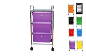 ทำในไต้หวันโลหะ3ชั้นลิ้นชักเก็บรถเข็น - Product Image 3