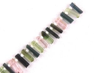 Forme de crayon Multi couleurs Tourmaline naturelle brute pierre précieuse brute grossiste bijoux de bonne qualité accessoires - Product Image 3