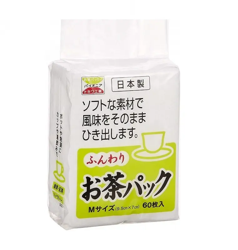 Saquinho de chá verde feito no Japão, saquinho de chá chinês descartável de 60 unidades por pacote, saquinho de chá para uso externo, produtos de venda quente, atacado de 2023.