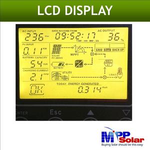 3KW lai năng lượng mặt trời biến tần lưới-gắn với pin sao lưu đầu ra duy nhất tinh khiết Sine Wave hiệu quả cao 230VAC 48V 3000 Wát - Product Image 5