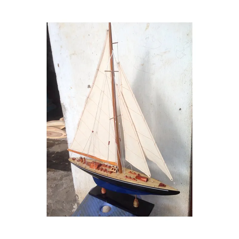 Wooden Mini Surf Boat Wooden Ship Model For Collection