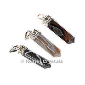 Colgante de lápiz con tapa de ónix negro - Product Image 1