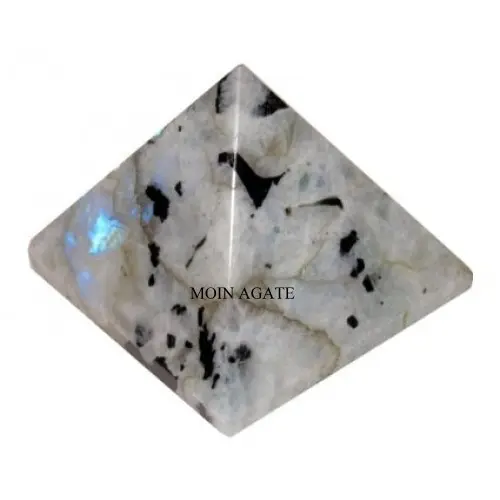 White Rainbow Moons tone Healing Crystal Pyramids-online kaufen bei Moin Achat/Kristall pyramiden