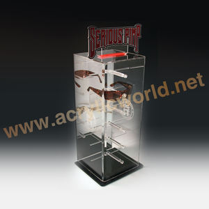 floor standing rotating sunglasses display rack/ rotating sunglasses display with lock /sunglasses rack - Product Image 4