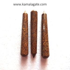 Varitas de masaje curativas de cristal facetado de piedra Miriyam Natural, masajeador de varita de piedras preciosas de ágata semipreciosa a la venta - Product Image 1