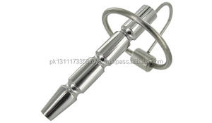 Fresno Surge Chirurgische rostfreie gerippte Harnröhre <span class=keywords><strong>Penis</strong></span> Plug Edelstahl Urin Dilatator Harnröhre Masturbation Rod