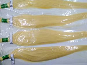 Shevan — perruque naturelle lisse Blonde, cheveux Remy, couleur pure, sans synthétique - Product Image 5