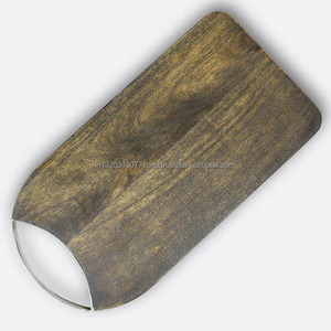 Plateau de service en bois de manguier avec accents métalliques Plateau de service en bois de manguier avec accents métalliques - Product Image 4