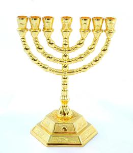 Soporte de Metal Menorah para candelabro - Product Image 1