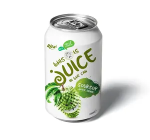 Private Label Pure Juice Not From Concentrate Beverage Supplier 330 ml Soursop Juice