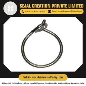 Pernos Planos Plateados al por Mayor para Cierres y Ganchos, Componentes para Joyería, Marca Sejal Creation - Product Image 4