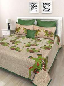 Mandala fleur drap de lit avec taies d'oreiller coton décor à la maison King Size literie Jaipuri imprimé Animal imprimé par les expéditeurs indiens - Product Image 5