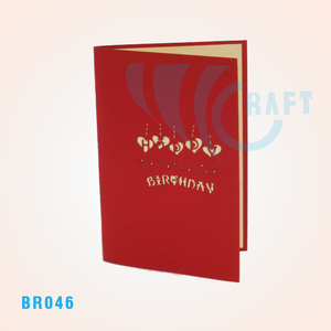 B'DAY HAPPY PETS pop up 3D pop up carte de voeux faite à la main vietnam découpée au laser - Product Image 5