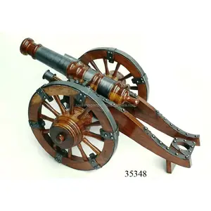 Handgemaakte Houten Cannon Replica