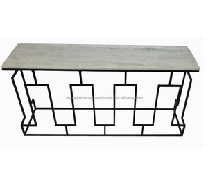 Modern Luxury Metal <b>Console</b> <b>Table</b> With <b>Marble</b> Top for Living Room Entry Hallway Furniture or Hotels and Restaurants French Style - Product Image 1