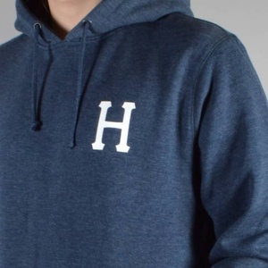 เสื้อสเวตเตอร์แบบสวมศีรษะของผู้ชายเสื้อมีฮู้ดและเสื้อสเวตเตอร์โอเวอร์ไซส์ขนาดใหญ่พิเศษพิมพ์ลายสกรีนบน100% ผ้าฝ้ายดีไซน์เป็นเส้นสีขาว - Product Image 6