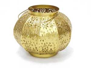 Linterna de huracán de oro redondo, nueva filigrana antigua - Product Image 6