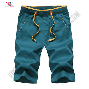 Shorts pour hommes en coton jeans Fitness Jogging Wear Shorts décontractés pour hommes Meilleure qualité Bas solides Taille élastique Marque de mode - Product Image 2