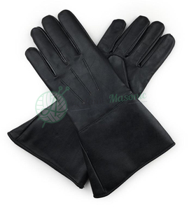 Masonic Piper drummer ถุงมือหนังนิ่มสีดำอเนกประสงค์กลางแจ้งอุปกรณ์เสริมลำลองสำหรับขี่จักรยานตกปลากีฬาปาร์ตี้ท่องเที่ยว - Product Image 1