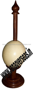 Soportes de Lujo para Huevos de Avestruz, de Madera y Metal Pulido, para Decoración del Hogar - Product Image 2