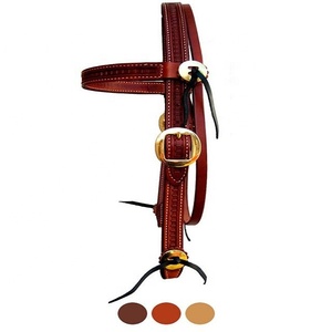 Bride équestre en cuir WESTERN cheval multifonctionnelle - Product Image 3