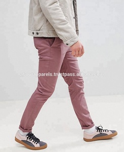 Pantalones ajustados de sarga de algodón para hombre, pantalones de la mejor calidad, venta al por mayor, Chino - Product Image 3