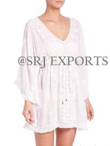 Veste décontractée de styliste du moyen-orient, bonne qualité, broderie florale, Sexy, style Boho, Chic, ligne Empire, couverture, Caftan, Poncho - Product Image 3