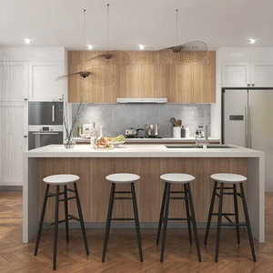 Design Moderni di Mobili da Cucina Modulari con Piano di Lavoro in Marmo Artificiale, Cerniere e Cestelli <span class=keywords><strong>per</strong></span> Piccole <span class=keywords><strong>Cucine</strong></span> - Product Image 6
