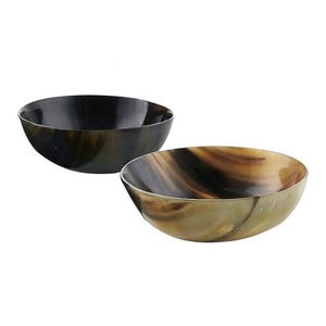 100% Bol écologique Design spécial Bols à fruits secs décoratifs Table Corne naturelle décorative Bol de service personnalisé - Product Image 4