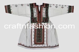 Vestido tradicional étnico Balochi hecho a mano, vestido étnico Kuchi Hippie tradicional Frock - Vintage Balochi hecho a mano Kuchi - Product Image 5