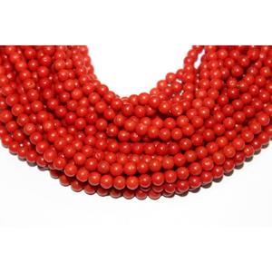 Cuentas de piedras preciosas de Coral liso de forma redonda de coral italiano para la fabricación de joyas precio al por mayor cabujón Natural coral de calidad increíble - Product Image 3