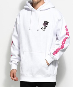 Sudadera con Capucha de Moda para Hombre, Talla Grande, Estilo Urbano, Bordada, de Punto, Antiarrugas, con Estampado de Forro Polar, Ajuste Holgado, para Invierno - Product Image 3