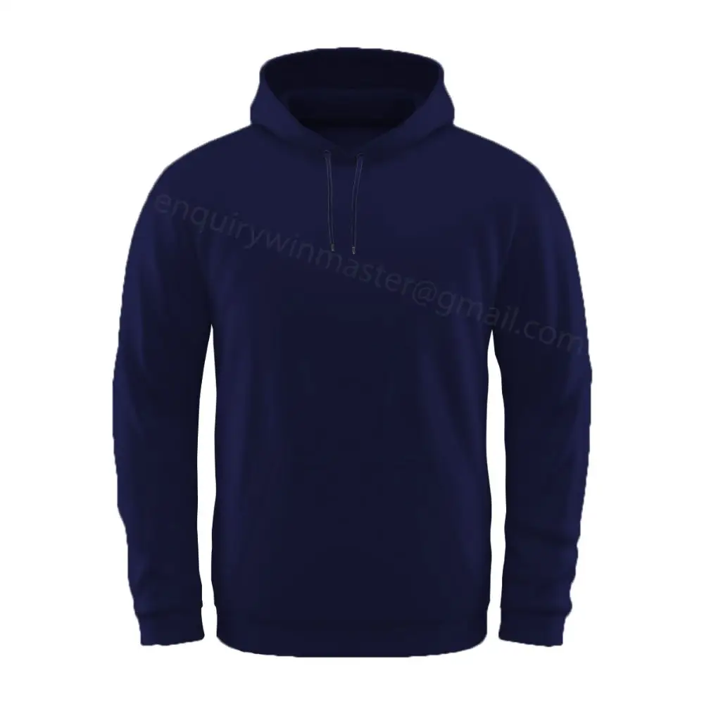 Pull à capuche en molleton, haut personnalisé, bleu marine, offre spéciale