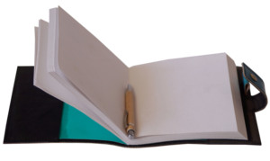 Libro antiguo de sombra diseño de flores recargables diseño de diario celta cuero genuino cuaderno de bocetos y cuaderno de colores azul y negro - Product Image 5