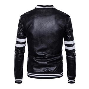 Vêtements de rue Vente en gros Nouveaux vestes pour hommes Veste en cuir PU personnalisée à la mode pour hommes Vestes en PU de grande taille pour hommes - Product Image 6