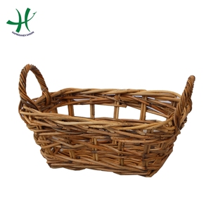 Giỏ Đựng Liễu Gai Giá Rẻ Bán Sỉ Từ Nhà Máy, Giỏ Liễu Gai Có Tay Cầm, Giỏ Trái Cây Làm Bằng Tay - Product Image 1