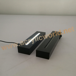 Base iluminada con borde LED + letrero acrílico en blanco 10in para bricolaje - Product Image 3