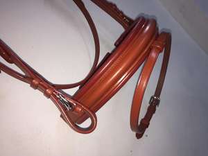 Bride de cheval Bling avec cuir DD de qualité supérieure, bandeau élégant et durable pour les spectacles d'équitation et l'entraînement équestre - Product Image 3