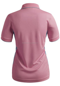Camiseta deportiva de manga corta con cremallera para mujer, Polo, camisetas - Product Image 3