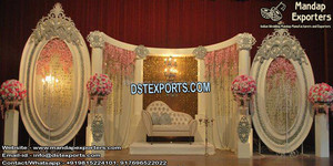 Grand indo-เวทีแต่งงานของแคนาดาสุดพิเศษงานแต่งงานเวทีเอเชียธีมโบราณการตั้งค่าเวทีในสหราชอาณาจักร - Product Image 3