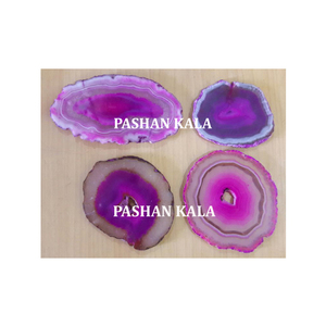 Assorted Design And Shape Natural <b>Agate</b> Stone <b>Coaster</b> Set - Product Image 1