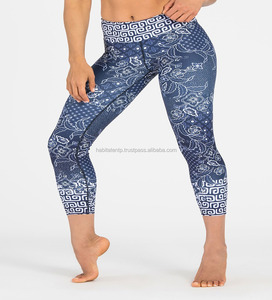 Customized Fashion Designs High Waist Printed Yoga 7 8 Printed <b>Women</b> Yoga <b>Leggings</b> Sexy Smarty Girls Fashion - Product Image 2