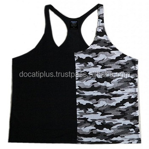 เสื้อกล้ามออกกำลังกายลายพรางสองสีแบบสั่งทำพิเศษสำหรับผู้ชาย - Product Image 3