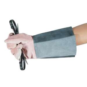 Guantes de soldadura TIG impermeables antideslizantes a prueba de fuego de doble panel de piel de vaca de alta calidad para adultos Unisex - Product Image 3