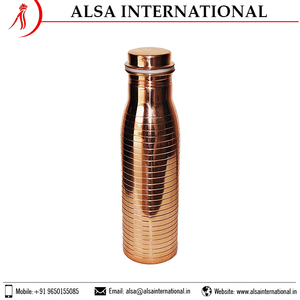 Pure Copper <b>Water</b> <b>Bottle</b> for Health Beneficial Copper <b>Water</b> <b>Buy</b> at Less Market Price Contact for <b>Bulk</b> Order - Product Image 6