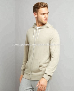 Sweat à capuche léger en coton molletonné avec logo brodé, bleu profond, sweats à capuche unis personnalisés, nouveauté et vêtements - Product Image 2