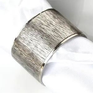 silver engraved bulk napkin ring Red Bionic Flower Hemp Rope Braided Cloth Ring Restaurant & Home Napkin Ring