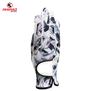 ใหม่สะดวกสบายและมีคุณภาพสูงหนังโลโก้ที่กำหนดเองพิมพ์ถุงมือกอล์ฟ - Product Image 3