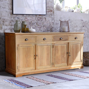 Buffet AMSTERDAM HOLLANDE 4 portes en bois de teck récupéré - Product Image 1